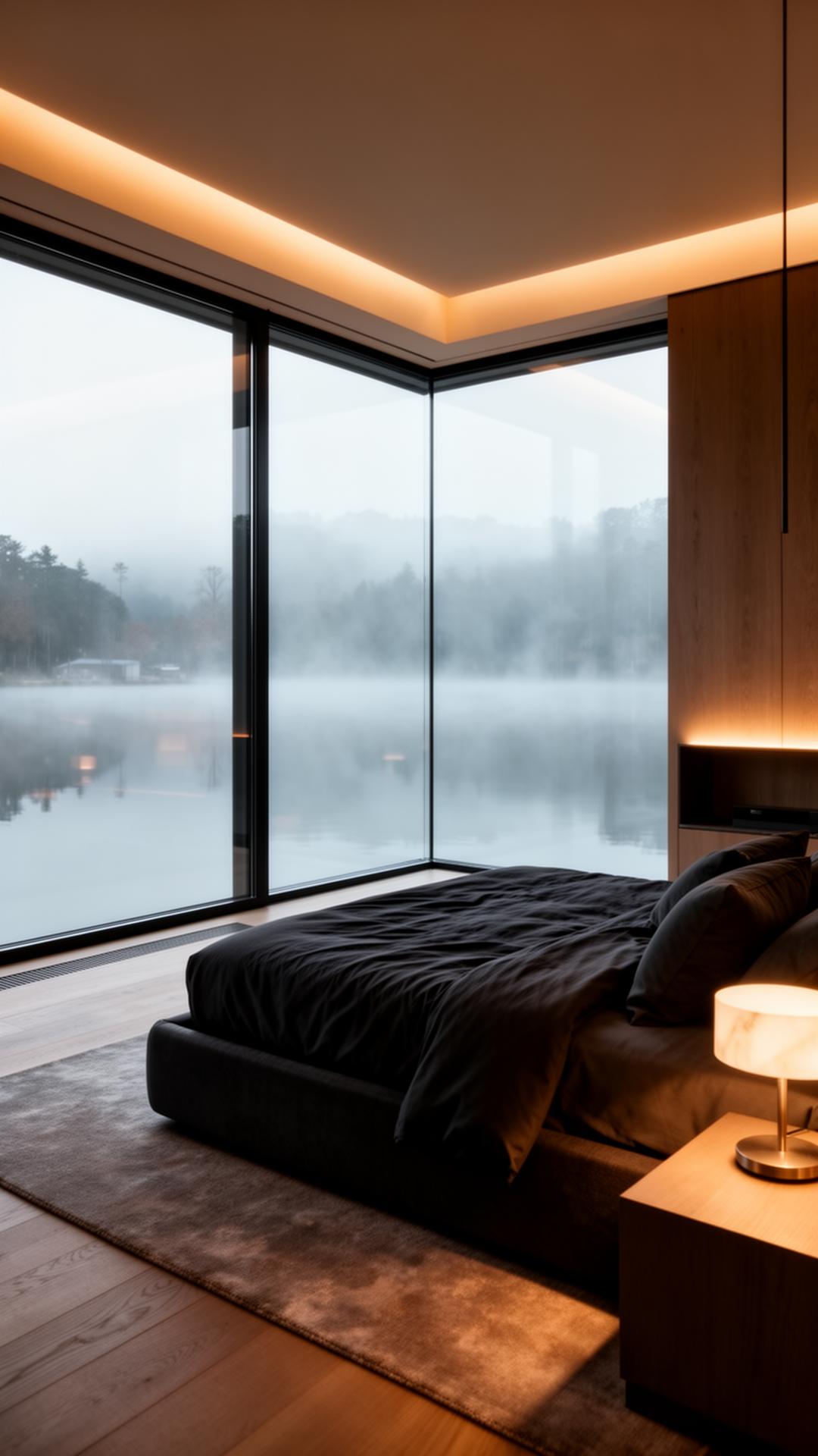 Glass corner suite