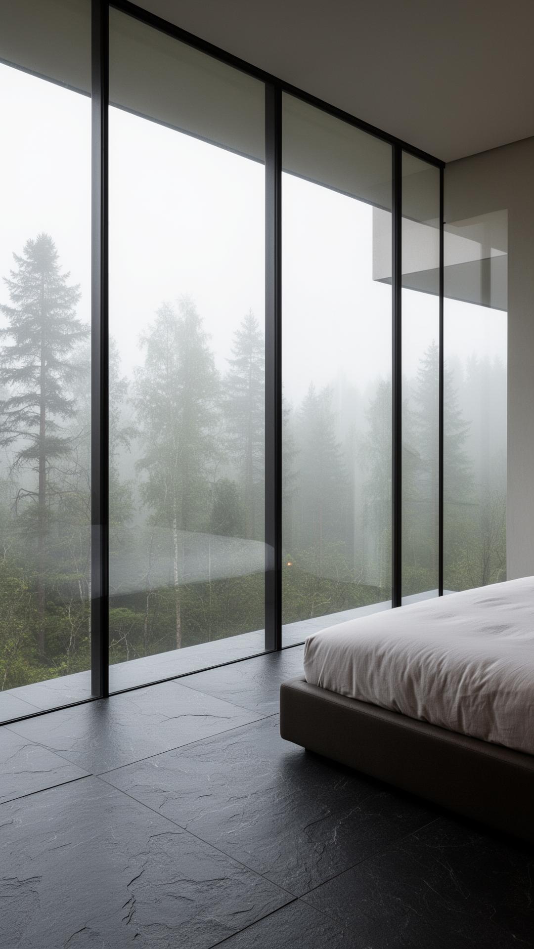Glass wall interior
